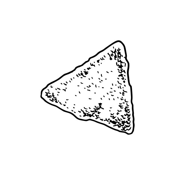 手绘墨西哥玉米片。矢量插图在素描风格图片下载