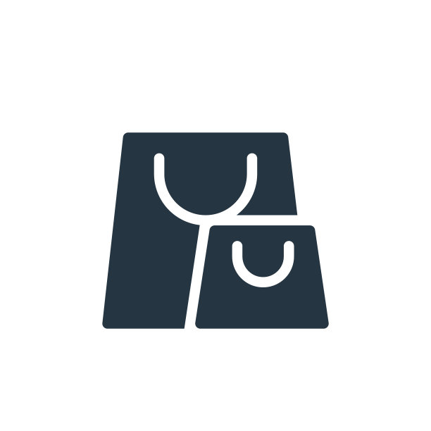 购物袋图标。字形购物袋图标，用于网站设计和移动，应用程序开发，打印。购物袋图标从填充电子商务图形收集孤立的白色背景。图片下载