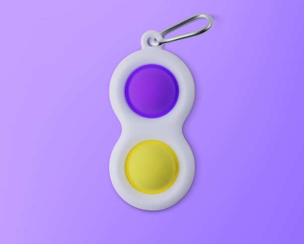 坐立不安玩具简单的酒窝。逼真的矢量3D插图图片下载