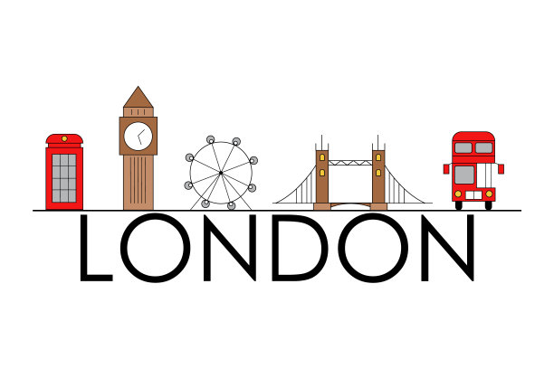 伦敦的标识。旅行的概念。图片下载
