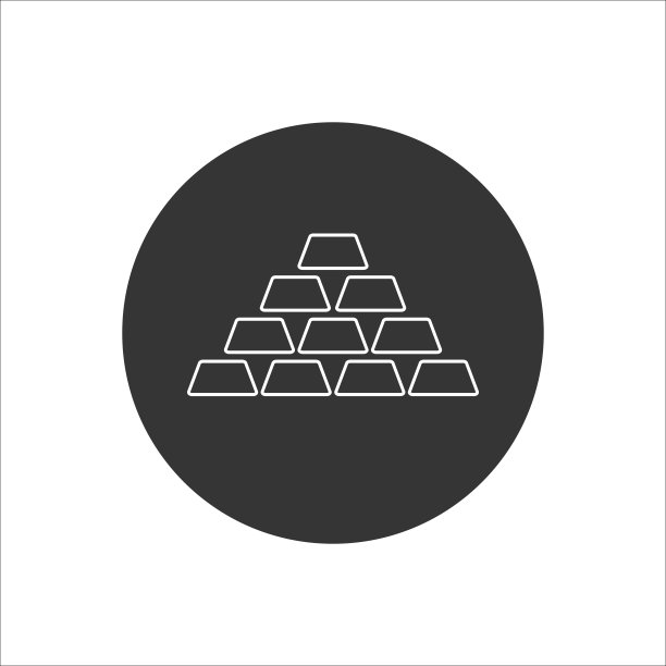 金条线条图标矢量图图片下载