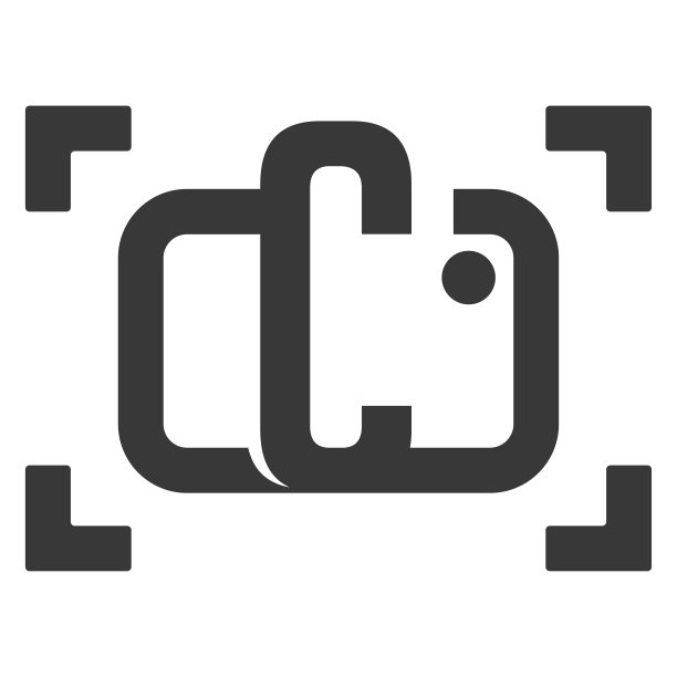 C初始摄影图标模板设计矢量孤立图片下载