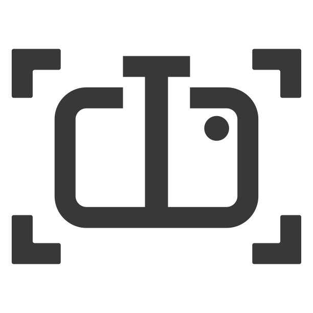 T初始摄影图标模板设计矢量孤立图片下载