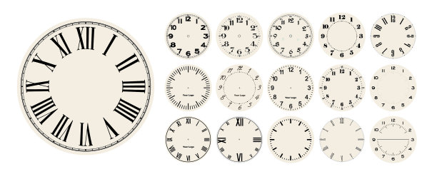 大座钟面向手表表盘图片下载