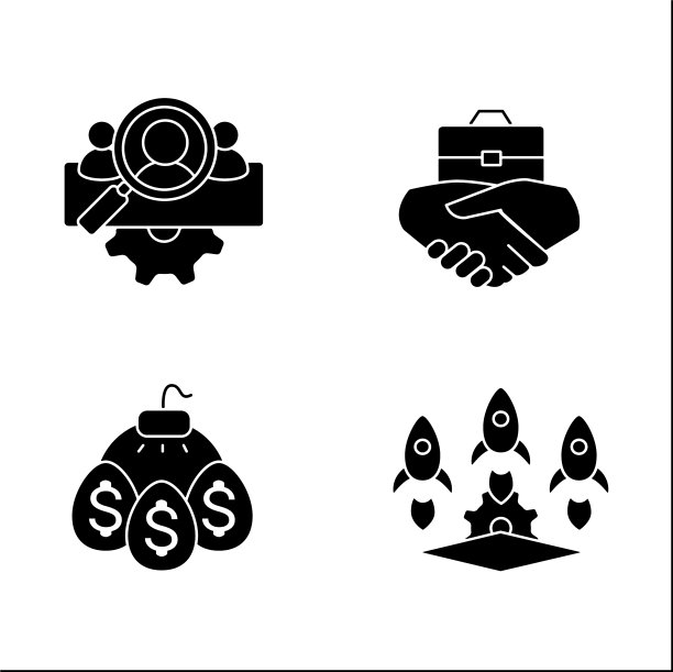 企业孵化器字形图标集图片下载