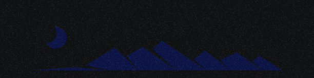 几何山剪影生成艺术海报插图图片下载