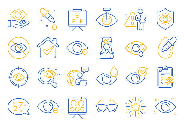 验光眼科医生行图标医用激光图片下载