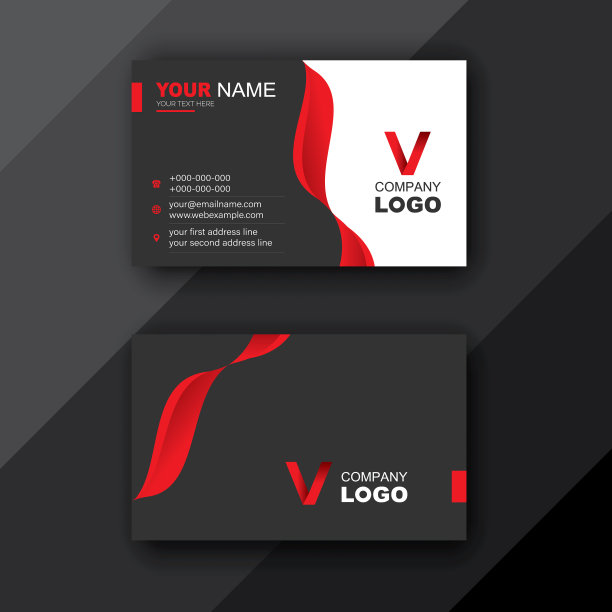 创意和干净的名片模板图片下载