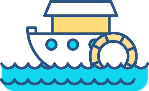 明轮船RGB颜色图标图片下载