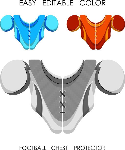 美国橄榄球运动员的护胸图片下载