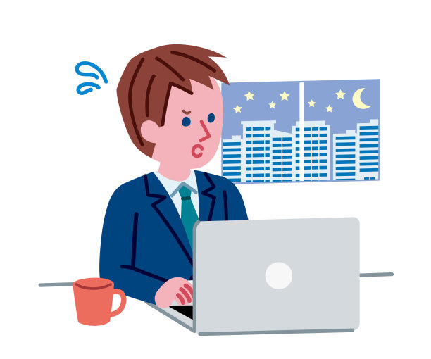 一个人工作到很晚图片下载