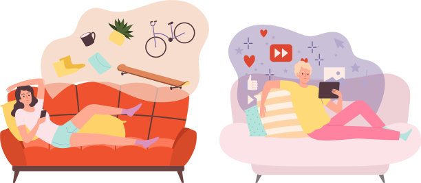 男生女生用智能手机在线购物社交图片下载