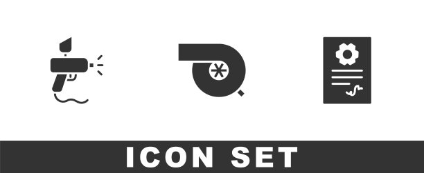 设置喷漆枪和汽车涡轮增压器图片下载