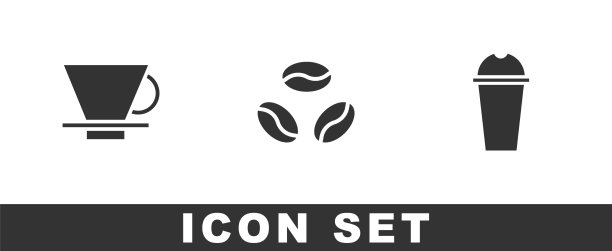 设置v60咖啡机咖啡豆和奶昔图片下载