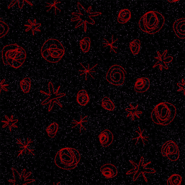 手绘红色雪花圣诞无缝Patte图片下载