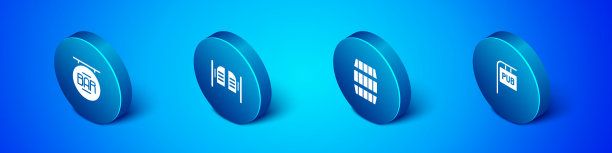 用木条设置等距的街道招牌图片下载