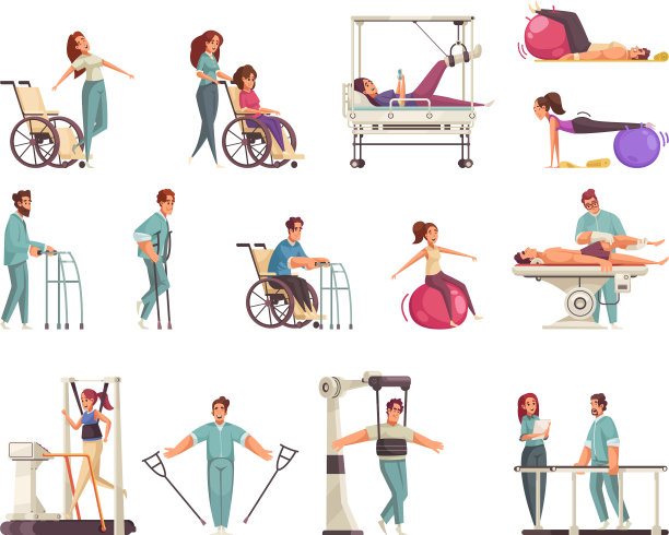 医疗康复图标集图片下载