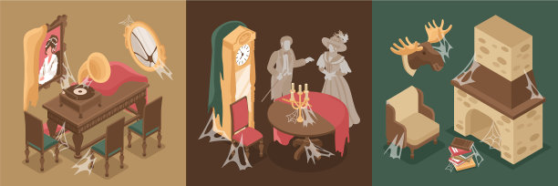 旧房间内设方形图片下载