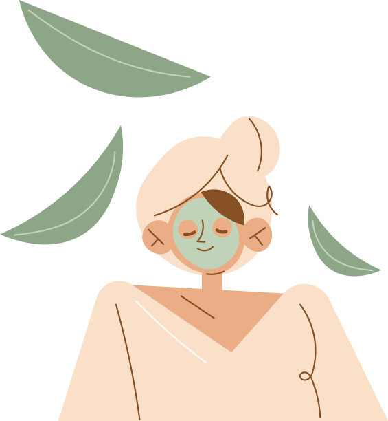 微笑的年轻白人妇女享受绿色图片下载