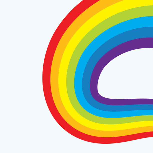 彩虹背景模板图片下载