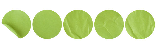 一套绿色贴纸图片下载