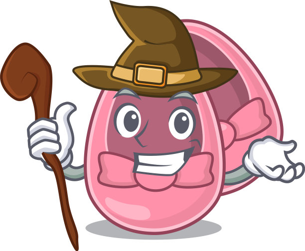 Bagirl鞋有趣但鬼鬼祟祟的女巫卡通图片下载