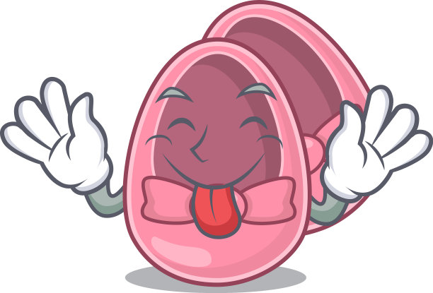 滑稽的娃娃鞋卡通设计与舌头图片下载