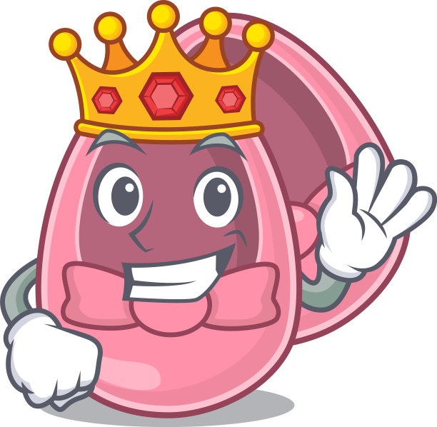 一个英明的国王贝姬鞋吉祥物设计图片下载