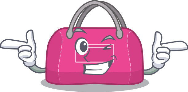 卡通设计女人运动包显示有趣图片下载