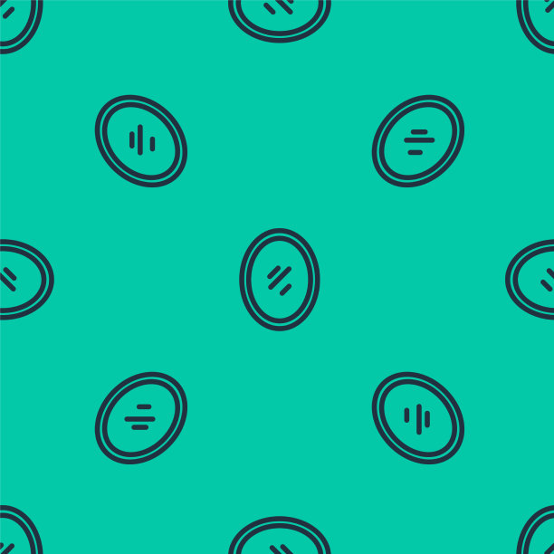 蓝线镜像图标隔离无缝图案上图片下载