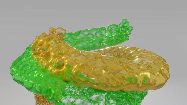 液体起泡流体旋转图片下载