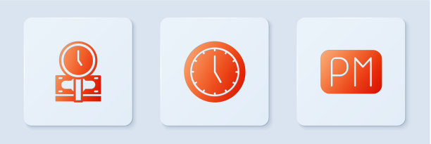 设定时钟时间是金钱和白天时间的白色图片下载