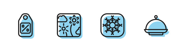 用促销烟花设行雪花价签图片下载