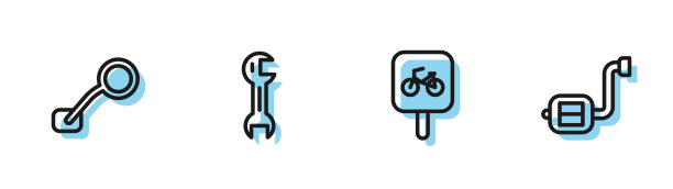 设置行自行车停车后视镜扳手图片下载