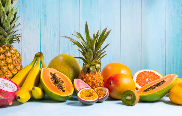 夏季健康饮食理念。食物的静物。图片下载