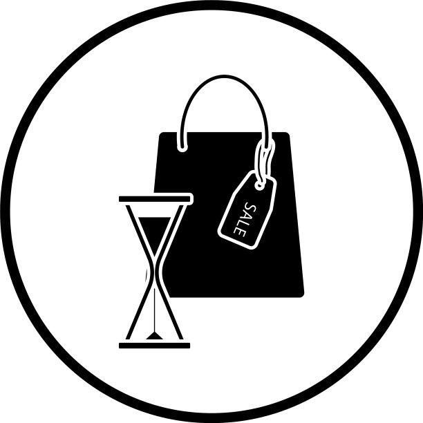 沙漏图标销售袋图片下载