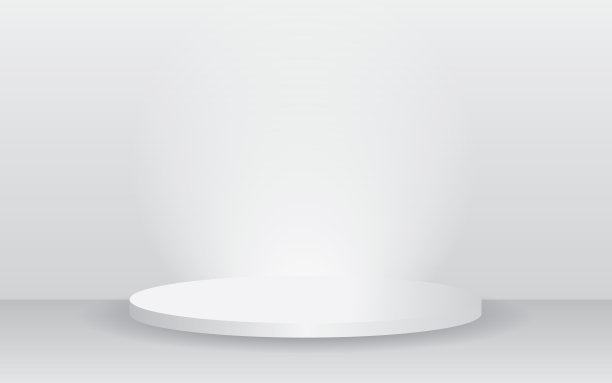 空的白色工作室用于展示内容产品。图片下载