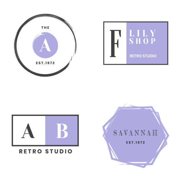 女性复古复古标志图片下载