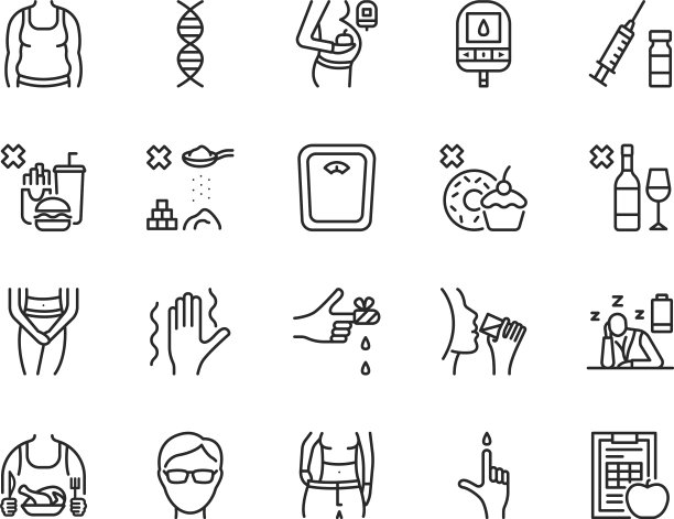 糖尿病平线图标设置图片下载