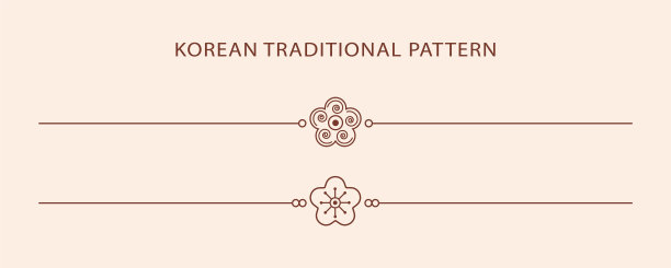 韩国传统线形图案图片下载