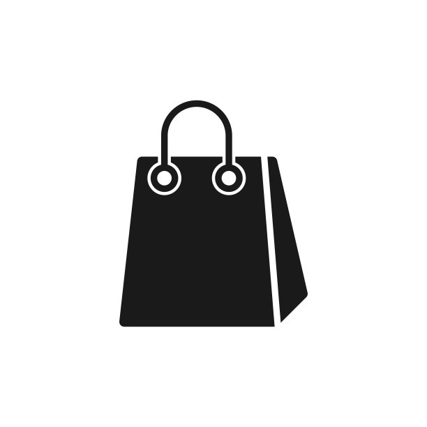 购物袋图标矢量插图。购物袋矢量图标设计的电子商务，网上商店和市场。购物袋图标矢量网站，手机，标志，符号，按钮，标志，应用程序图片下载