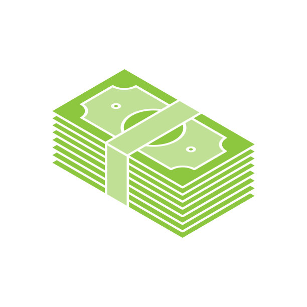 金钱图标矢量插图。美元金钱图标矢量设计概念支付，金融，货币和贸易业务。金钱现金矢量图标平面设计网站，符号，图标，标志，应用程序UI图片下载