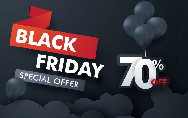 黑色星期五的大减价，还有气球图片下载