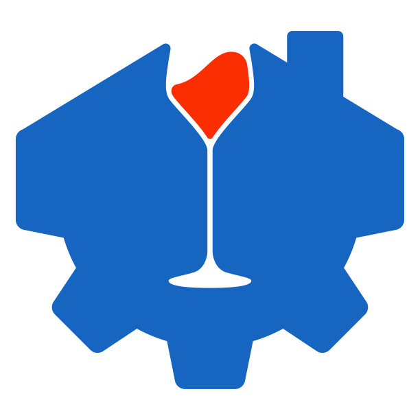 葡萄酒齿轮图标设计工厂向量图标图片下载