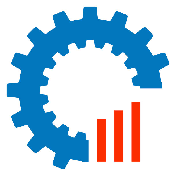 齿轮图表图标设计工业会计矢量图标图片下载