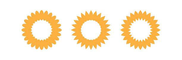 向日葵标志向量。图片下载