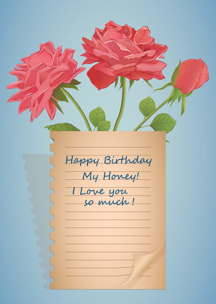 矢量插图玫瑰红1图片下载