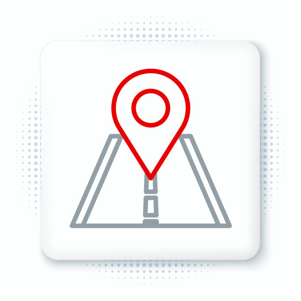 线道路交通标志。路标图标孤立在白色背景上。指针的象征。孤立的街道信息标志。方向的信号。色彩斑斓的轮廓的概念。向量图片下载