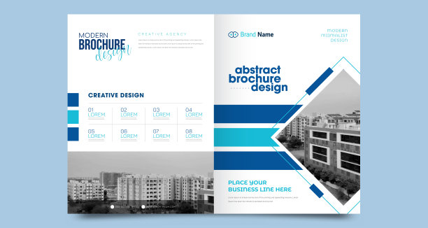 城市背景商业书籍封面设计模板图片下载