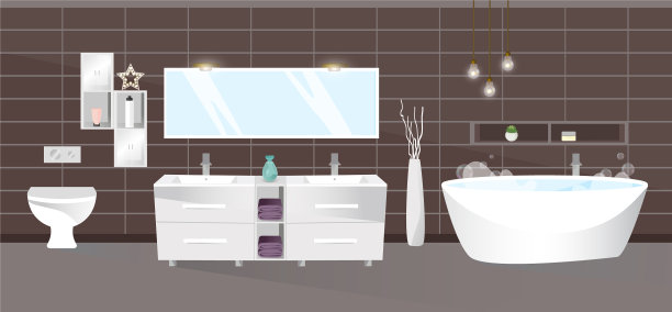 现代浴室内部图片下载